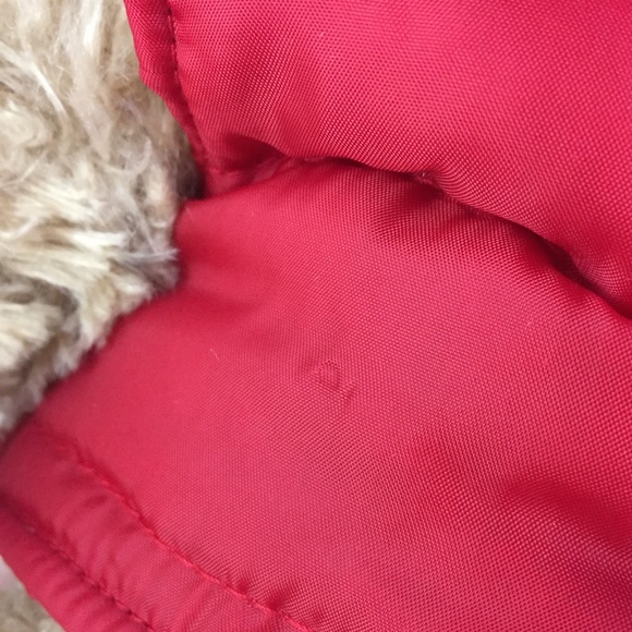 FAO Schwarz 14” Plush Teddy Bear Gift Puffer Vest Scarf w/ Hang Tag - Picture 9 of 9